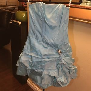 Baby blue Strapless Jessica McClintock Dress