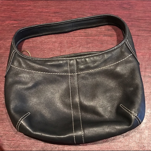 Black Coach Leather Handbag