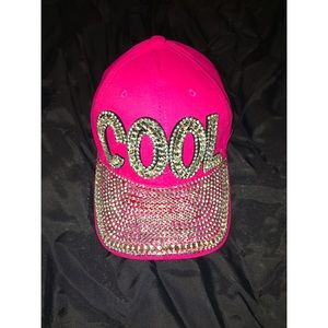 💵10 or less! Pink Rhinestoned "COOL" hat