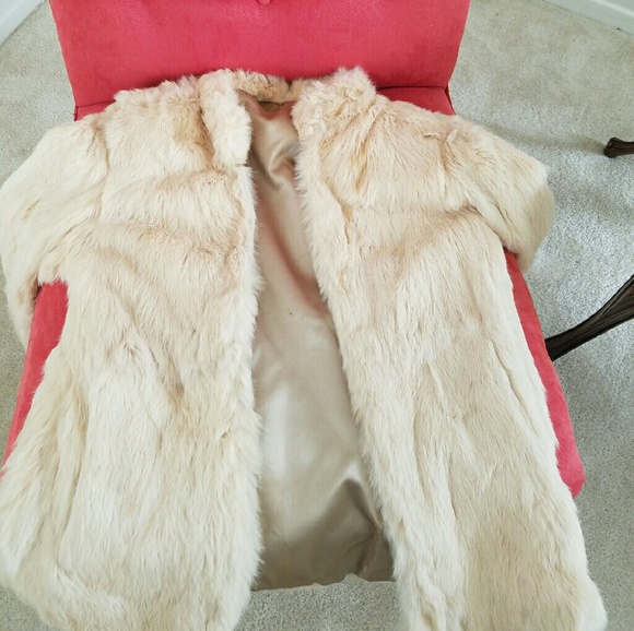 Extremely Rare Vintage Authentic Rabbit Fur Coat