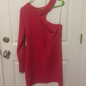 BCBG one sleeve dress