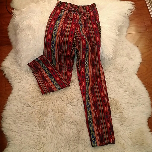 Pants - Tribal print BOHO pants.