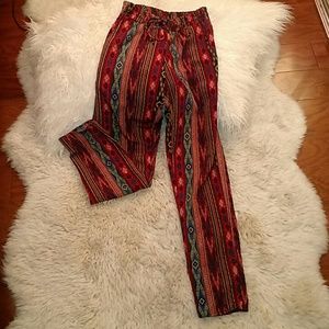 Tribal print BOHO pants.