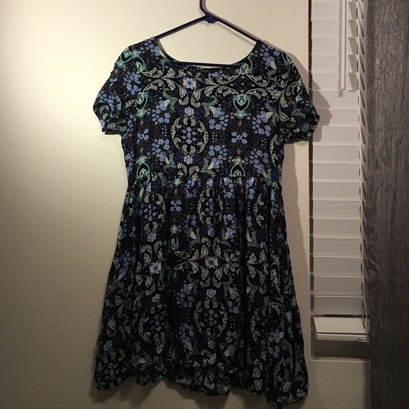 Forever 21 patterned baby doll dress