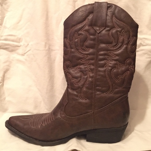 Madden Girl Sanguine Cowboy Boots Sz 8