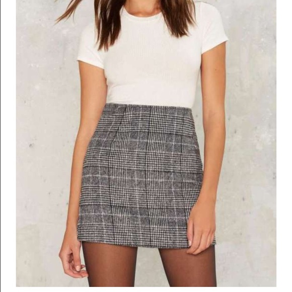 Nasty Gal Plaid Skirt