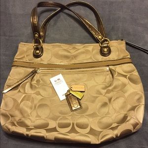 AUTHENTIC COACH POPPY SIGNATURE TOTE BAG