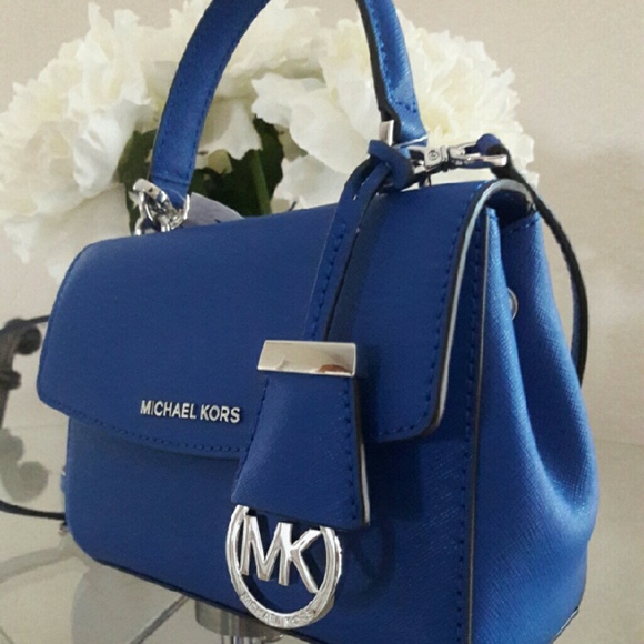 ~SOLD~Michael Kors XS Ava Blue Crossbody Purse Bag - Picture 4 of 4