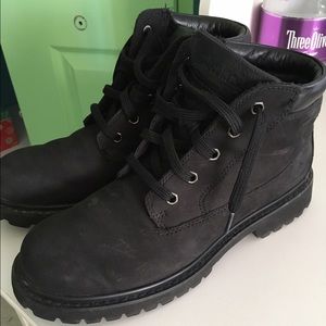 women's black timberland boots