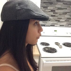 Gray brixton hooligan cap.