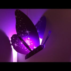 Decorative hanging butterfly lamp