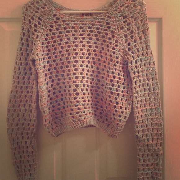 BOGO Multi-color mesh sweater