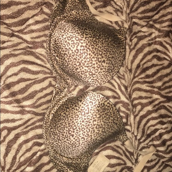 Cheetah print bra.