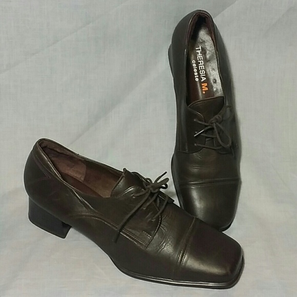 THERRSIA M. celeste Shoes - THERESIA M. celeste Dress Shoes Brown 9 M Leather