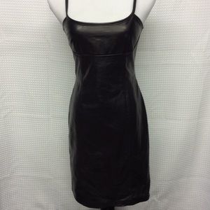 DANIER ( Canada ) Black Leather Dress Size 6