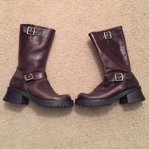 Size 10 Steve Madden Harley leather boots