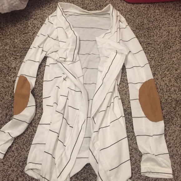 Elbow patch cardigan