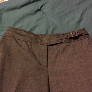 Cuffed trousers, cute belted detail