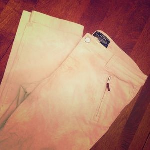 Ralph Lauren Cream Corduroy Skinny Fit Pants