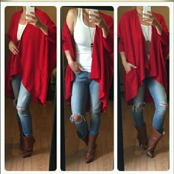 Oversized Red cardi