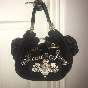 Black velvet Juicy purse