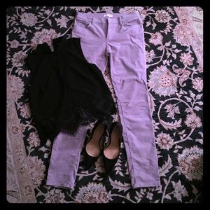 Blush/Lilac Corduroy Loft Pants