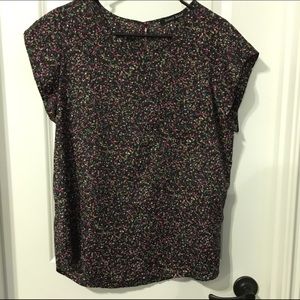 Black confetti top