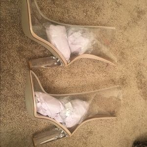 Size 7 Perspex styled clear boots