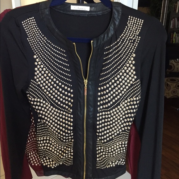Gold studded jacket - Picture 1 of 1