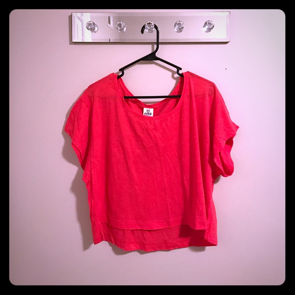 Victoria's Secret Pink off the shoulder tee