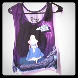 Alice in Wonderland crop top