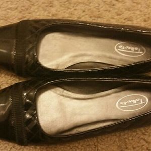 Talbots Black leather flats