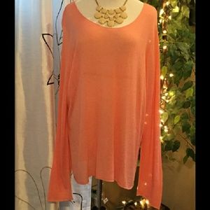 Eileen Fisher Melon Long Sleeve Sweater