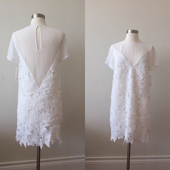 Tobi Dresses & Skirts - Tobi white, Lace Shift Dress, Cocktail, Party