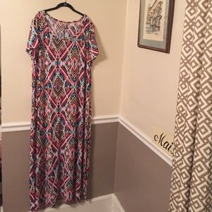 Patterned maxi dress