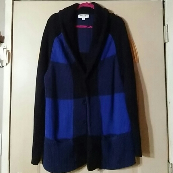 Adam Lippes for Target blue colorblock cardie XL