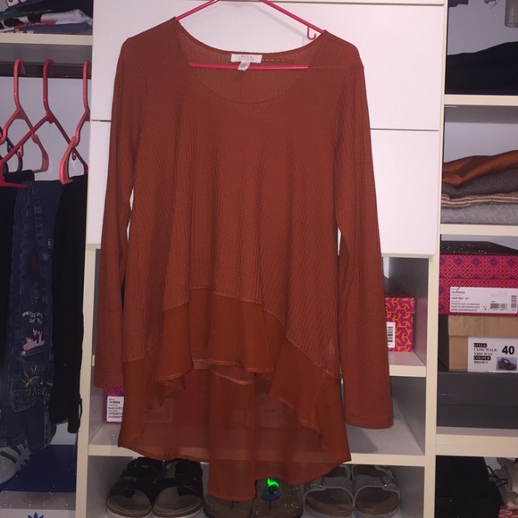 sun and shadow Sweaters - sun and shadow orange sweater