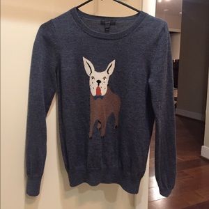J crew dog sweater