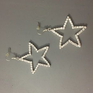 Star rhinestone earrings!