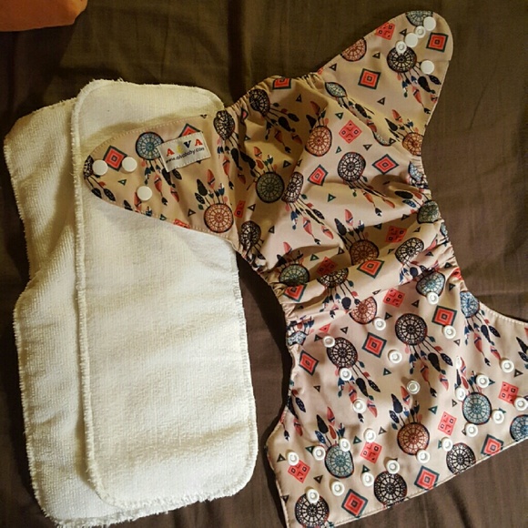 cloth diaper with 2 inserts/diaper cover
