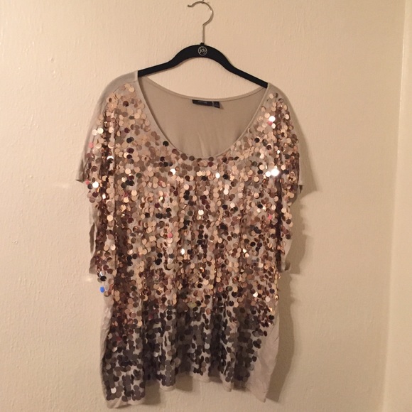 Old sequin party top