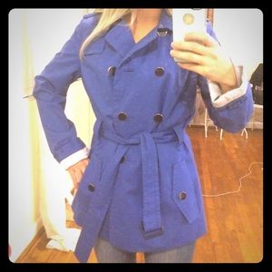 Banana Republic Blue Trench Coat