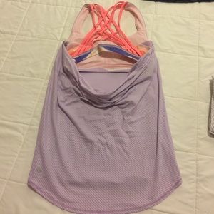 Lululemon tank top with sports bra built in