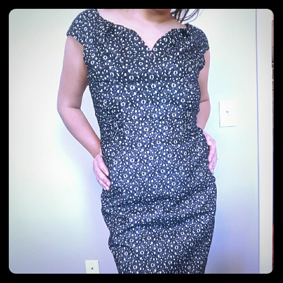 Adrianna Papell Black Sheath Dress