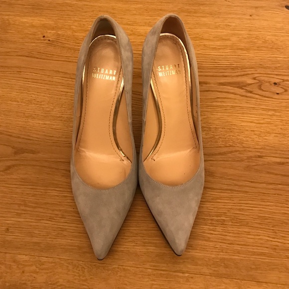 Stuart Weitzman grey pumps, size 6.5.