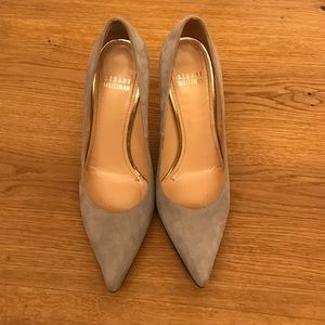 Stuart Weitzman grey pumps, size 6.5.