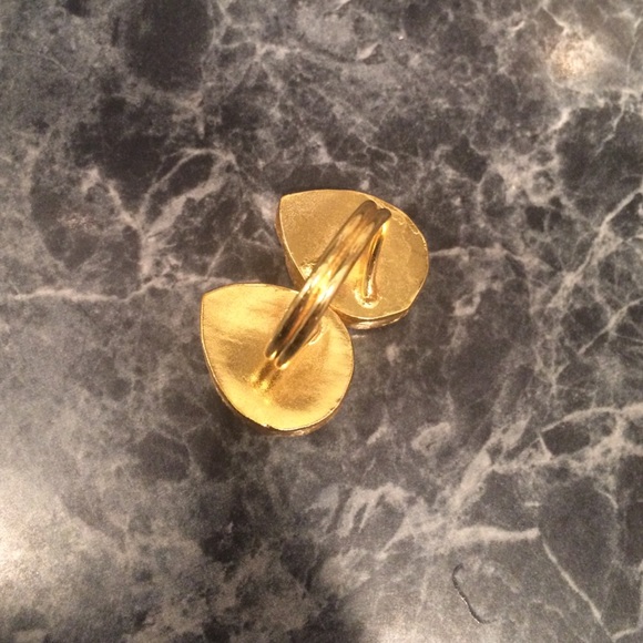 Black and White Teardrops ring - Picture 3 of 3