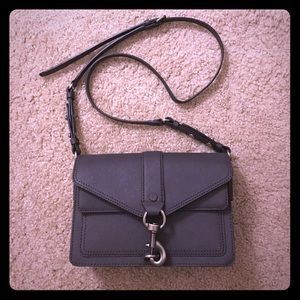 Rebecca Minkoff Grey Hudson Moto Crossbody