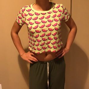 Watermelon crop top