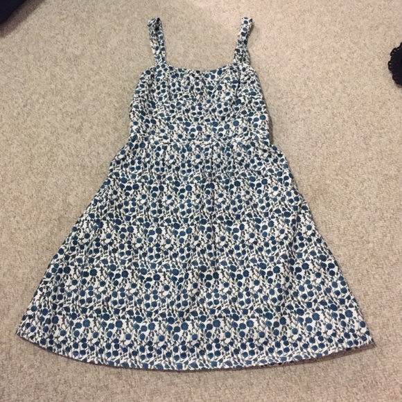 Loft Tiny Floral Bustier Dress Sz 2